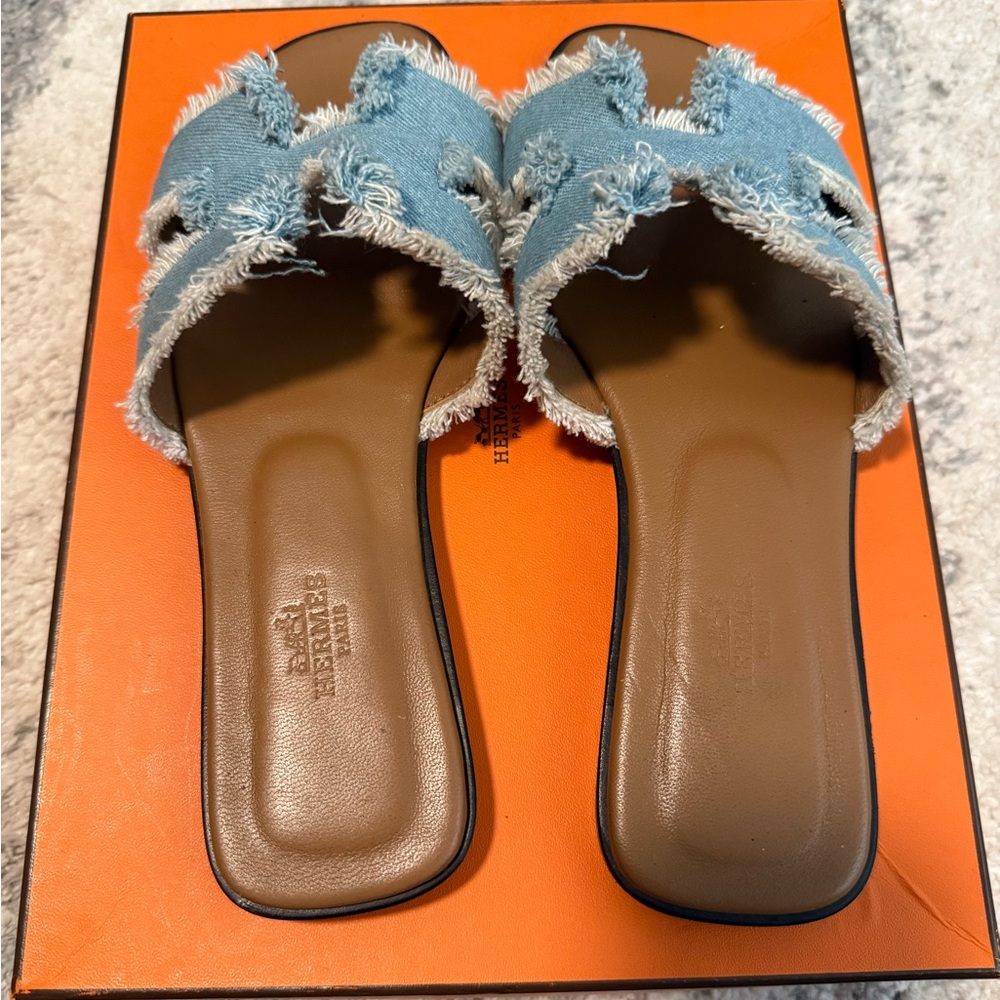 Denim Oran Sandals